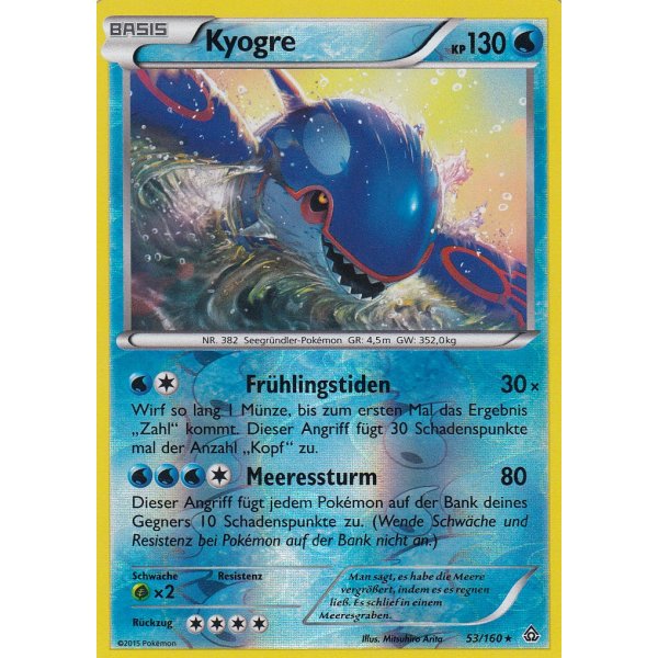 Kyogre 053/160 REVERSE HOLO