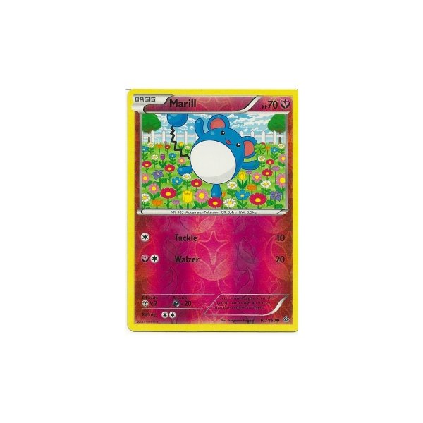 Marill 102/160 REVERSE HOLO