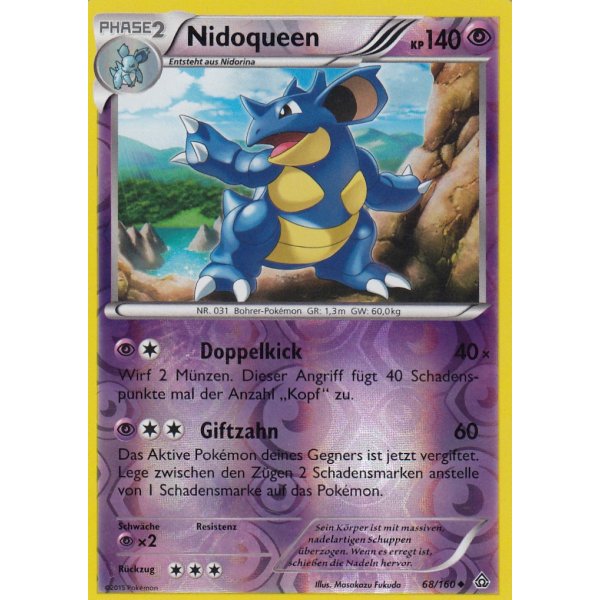 Nidoqueen 068/160 REVERSE HOLO