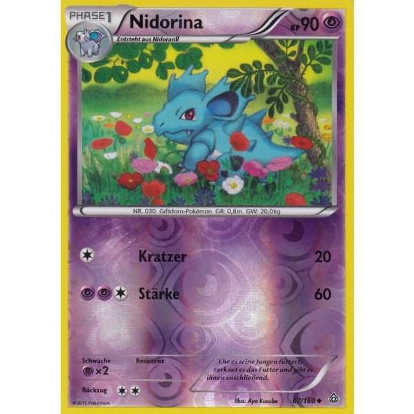 Nidorina 067/160 REVERSE HOLO