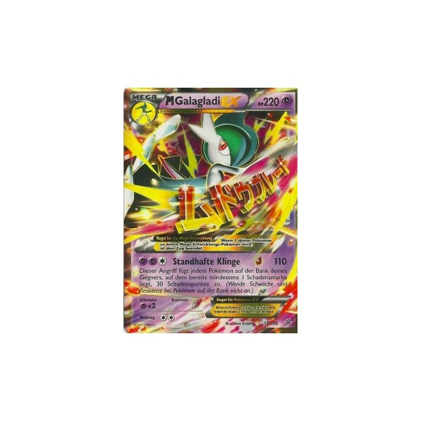 35/108 Pokemon XY Karte Drachenleuchten M Galagladi EX 