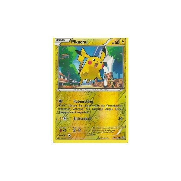 Pikachu 020/108 REVERSE HOLO