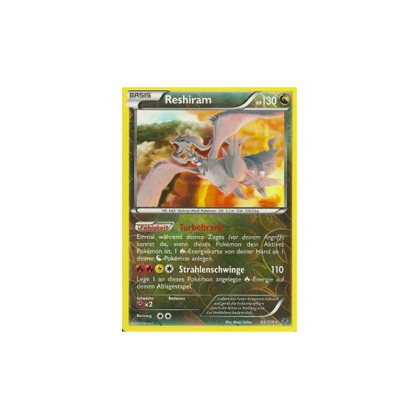 Reshiram 063/108 REVERSE HOLO