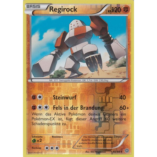Regirock 40/98 REVERSE HOLO