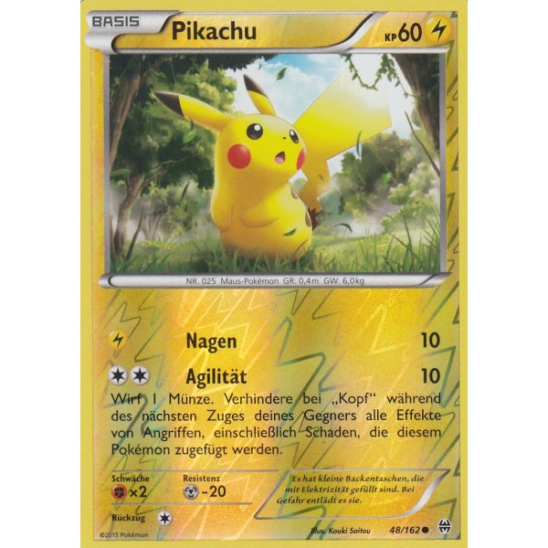 Pikachu 048/162 REVERSE HOLO