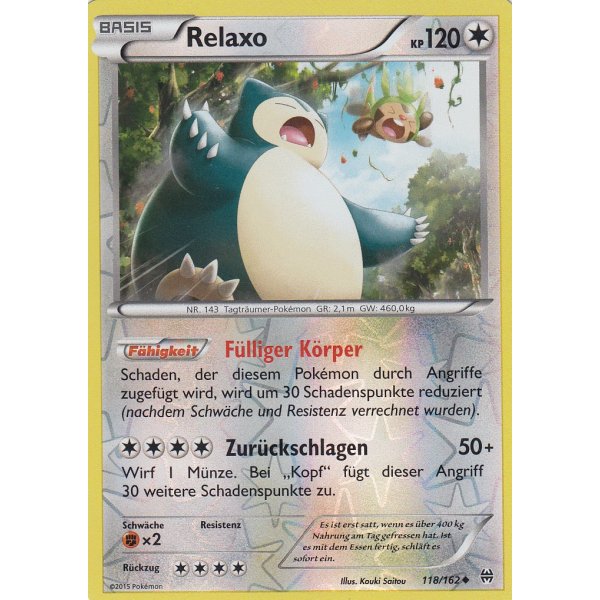 Relaxo 118/162 REVERSE HOLO