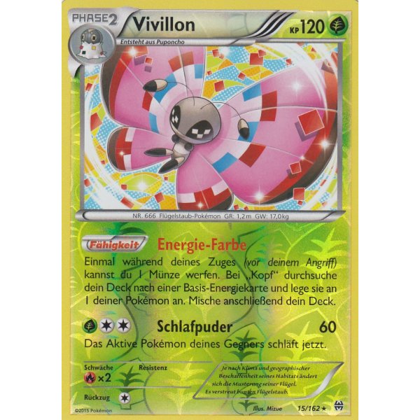Vivillon 015/162 REVERSE HOLO
