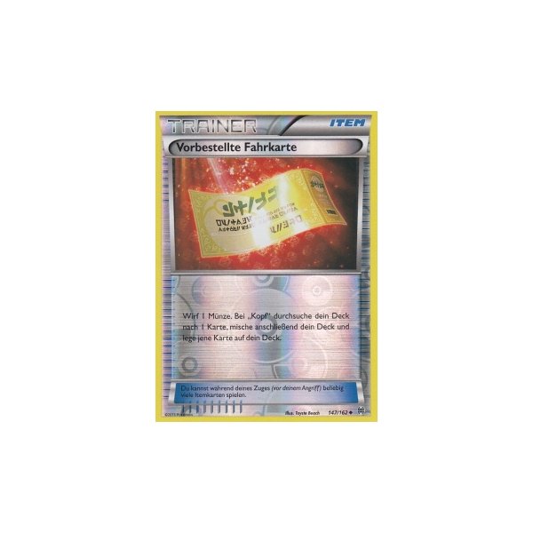 Vorbestellte Fahrkarte 147/162 REVERSE HOLO