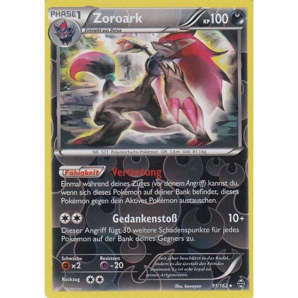 Zoroark 091/162 REVERSE HOLO