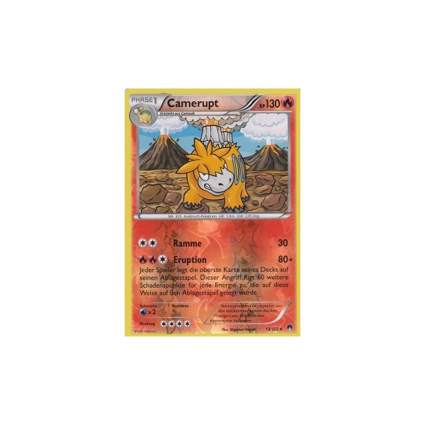 Camerupt 013/122 REVERSE HOLO