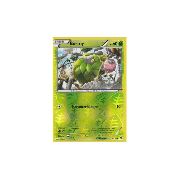 Burmy 002/124 REVERSE HOLO