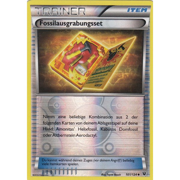 Fossilausgrabungsset 101/124 REVERSE HOLO