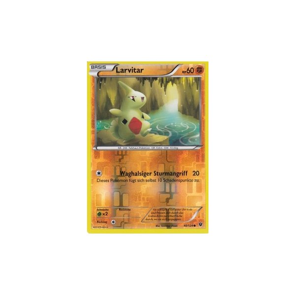 Larvitar 040/124 REVERSE HOLO