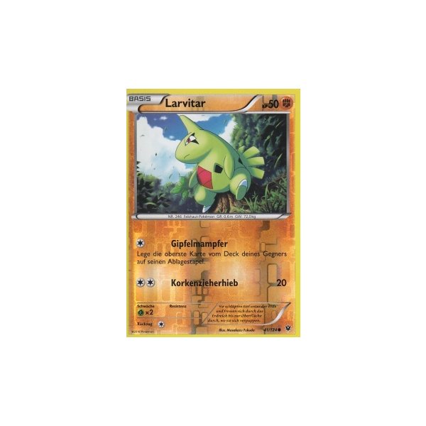 Larvitar 041/124 REVERSE HOLO
