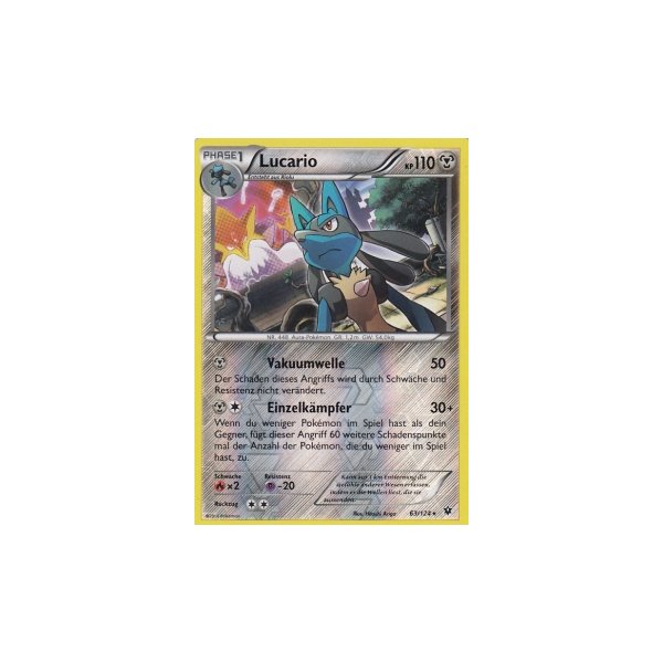 Lucario 063/124 REVERSE HOLO
