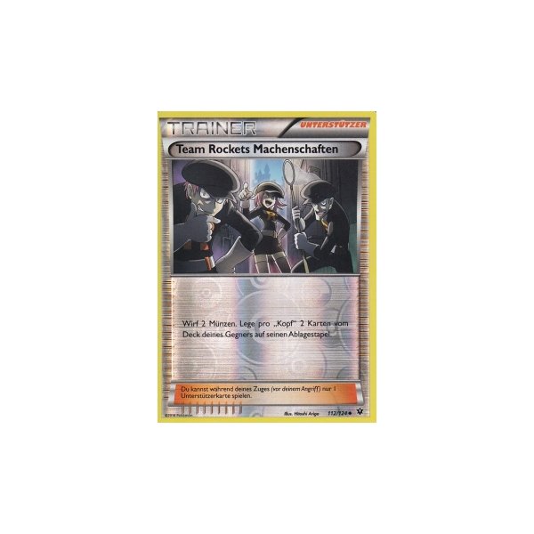 Team Rockets Machenschaften 112/124 REVERSE HOLO