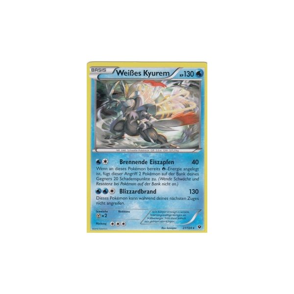 Wei&szlig;es Kyurem 021/124 HOLO
