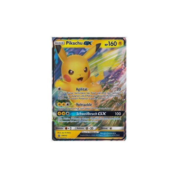 Pikachu-GX SM232 HOLO OVERSIZED/&Uuml;BERGRO&szlig;