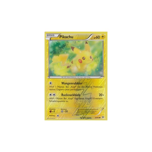 Pikachu 26/83 REVERSE HOLO