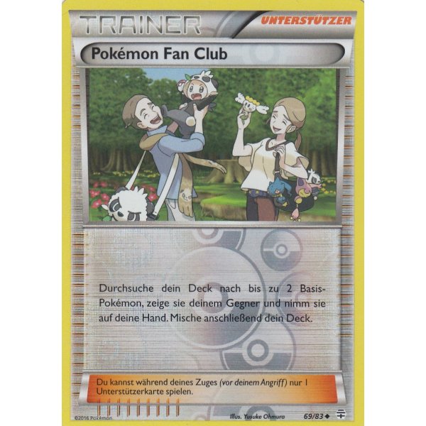 Pok&eacute;mon Fan Club 69/83 REVERSE HOLO