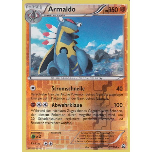 Armaldo 057/114 REVERSE HOLO