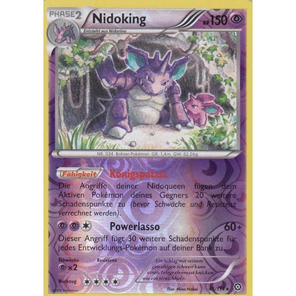 Nidoking 045/114 REVERSE HOLO