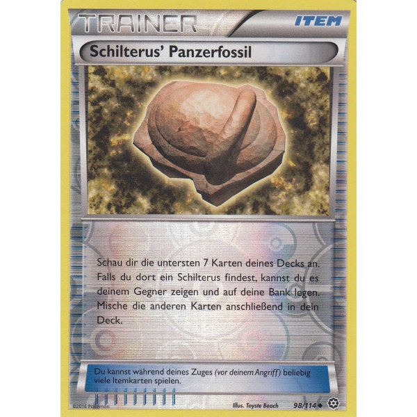 Schilterus Panzerfossil 098/114 REVERSE HOLO