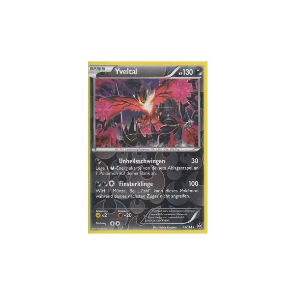 Yveltal 065/114 REVERSE HOLO