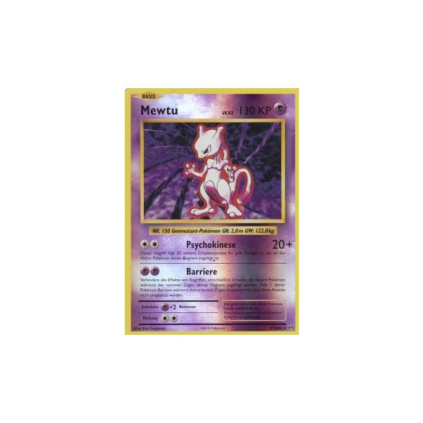 Mewtu 051/108 REVERSE HOLO