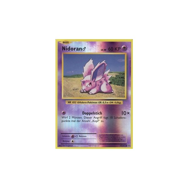 Nidoran 043/108 REVERSE HOLO