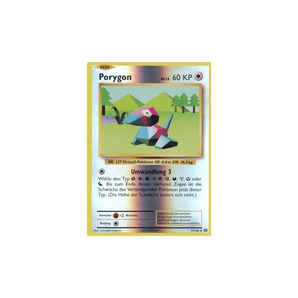 Porygon 071/108 REVERSE HOLO