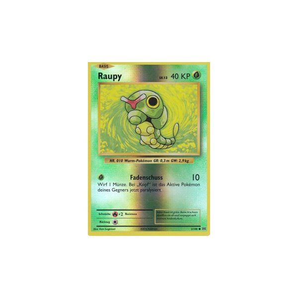 Raupy 003/108 REVERSE HOLO