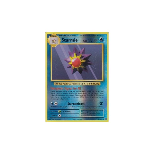 Starmie 031/108 REVERSE HOLO
