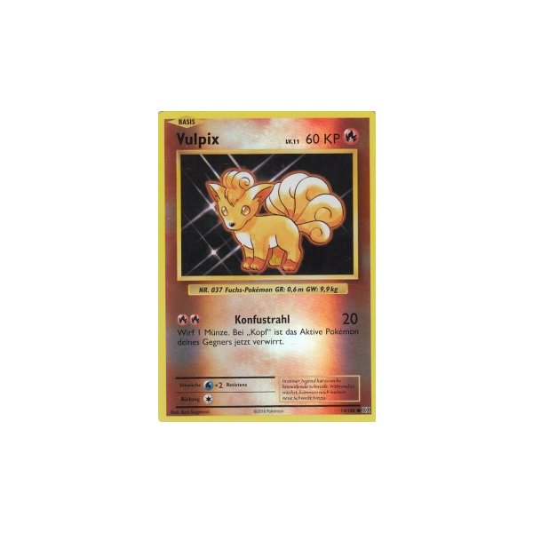Vulpix 014/108 REVERSE HOLO