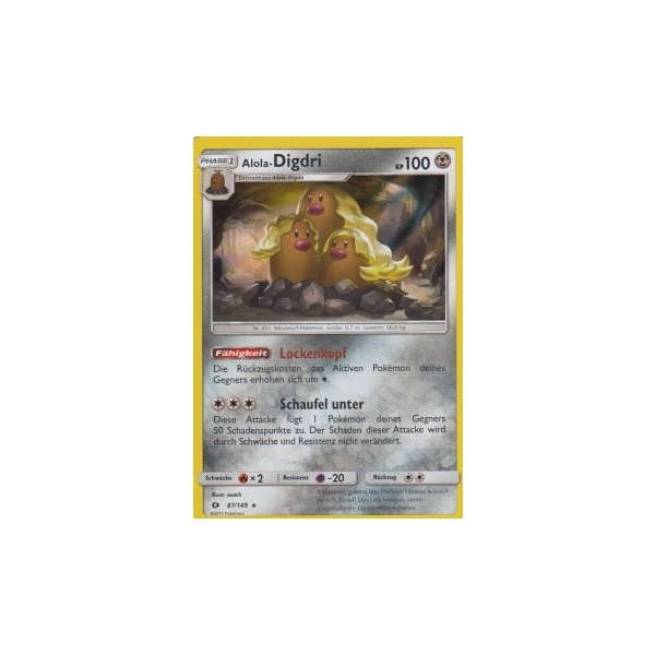 Alola-Digdri 087/149 HOLO