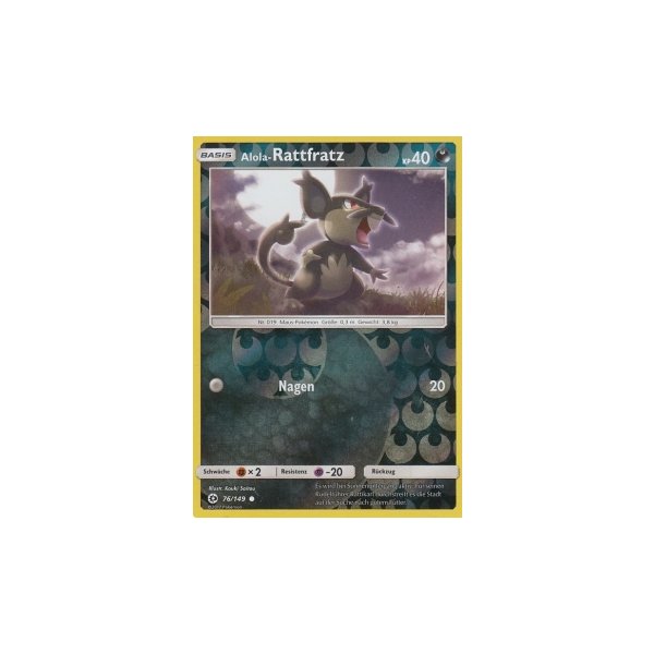 Alola-Rattfratz 076/149 REVERSE HOLO