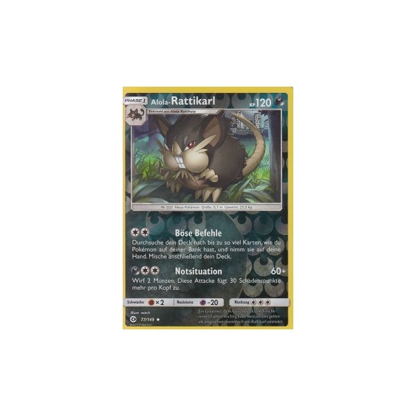 Alola-Rattikarl 077/149 REVERSE HOLO