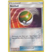 Secret Rare DE NM Pokemon Nest Ball 158/149 SM1 Sonne & Mond Nestball