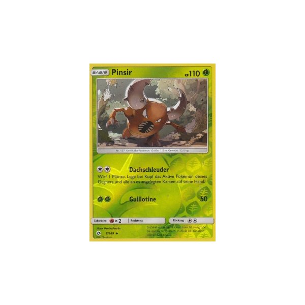Pinsir 006/149 REVERSE HOLO