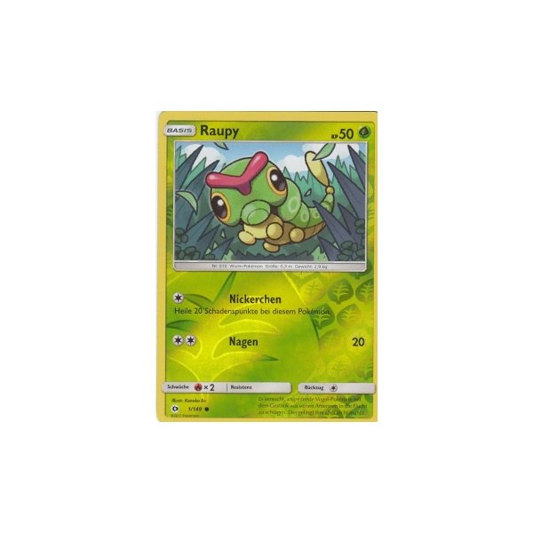 Raupy 001/149 REVERSE HOLO