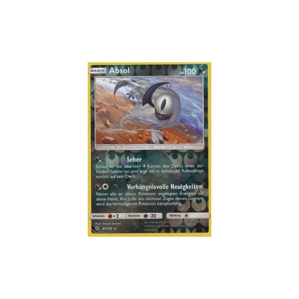 Absol 081/145 REVERSE HOLO