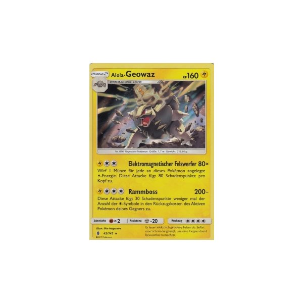 Alola-Geowaz 042/145 HOLO