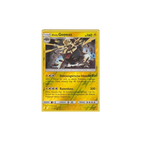 Alola-Geowaz 042/145 REVERSE HOLO