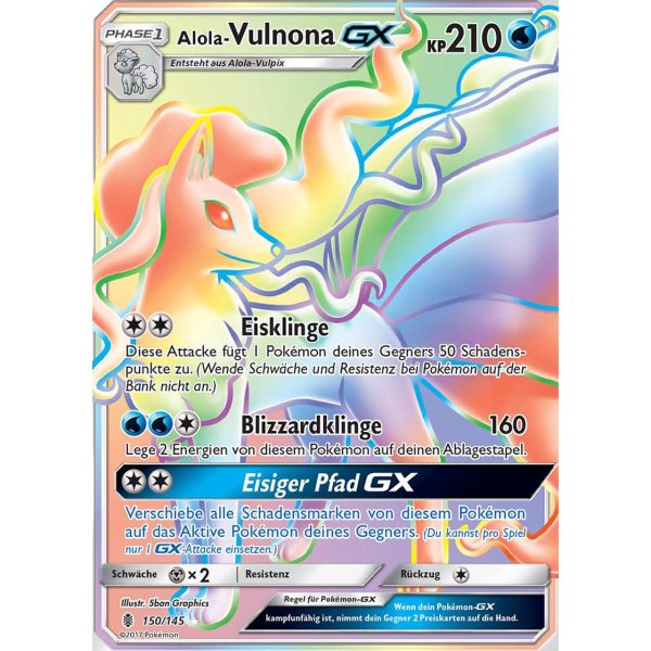 Alola-Vulnona-GX 150/145 RAINBOW