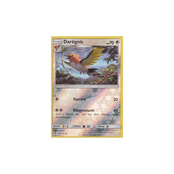 Dartignis 110/145 REVERSE HOLO