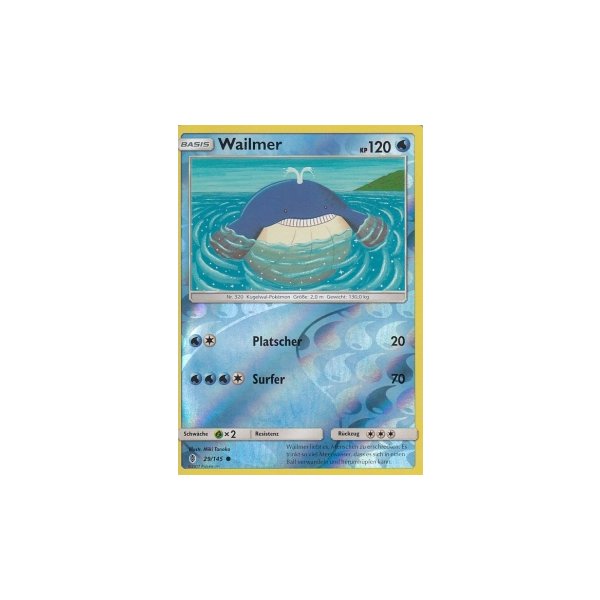 Wailmer 029/145 REVERSE HOLO