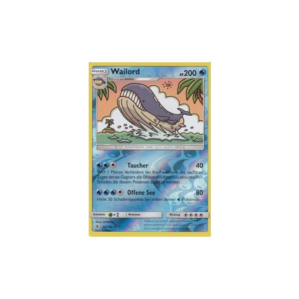 Wailord 030/145 REVERSE HOLO