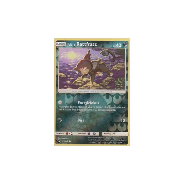 Alola-Rattfratz 081/147 REVERSE HOLO