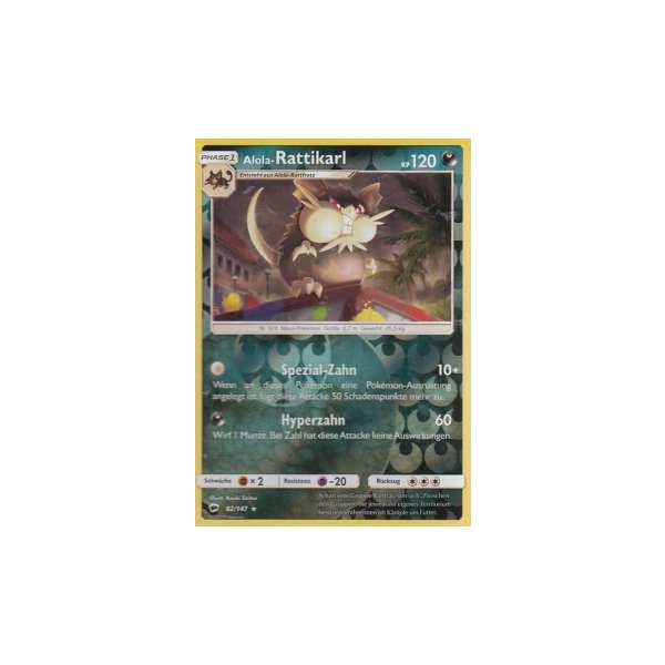 Alola-Rattikarl 082/147 REVERSE HOLO