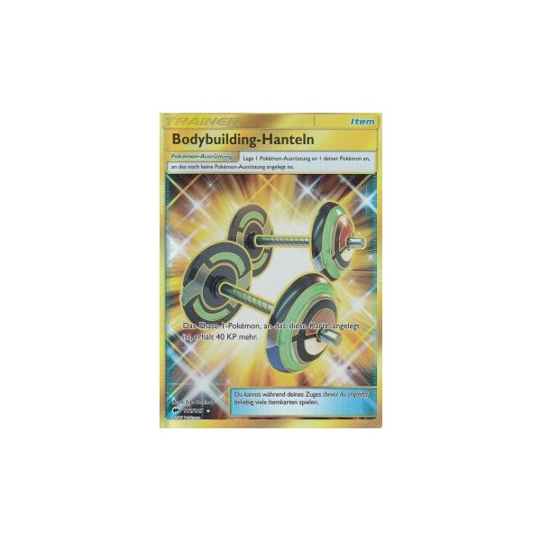 Bodybuilding-Hanteln 161/147 GOLDRAND